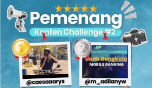 Transaksi Jadi Trending, Gen Z Bengkulu Go Viral di Konten Challenge “Aku dan Bank Bengkulu”